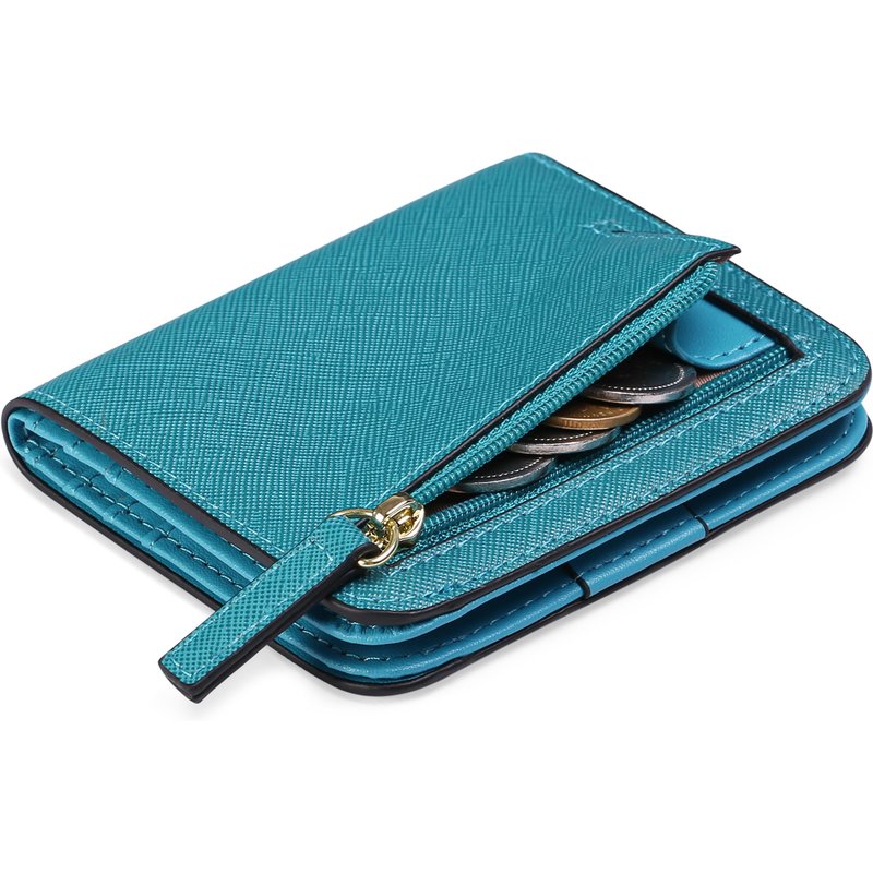 New ultra-thin ladies short wallet multi-functional Korean version of simple PU coin wallet wallet