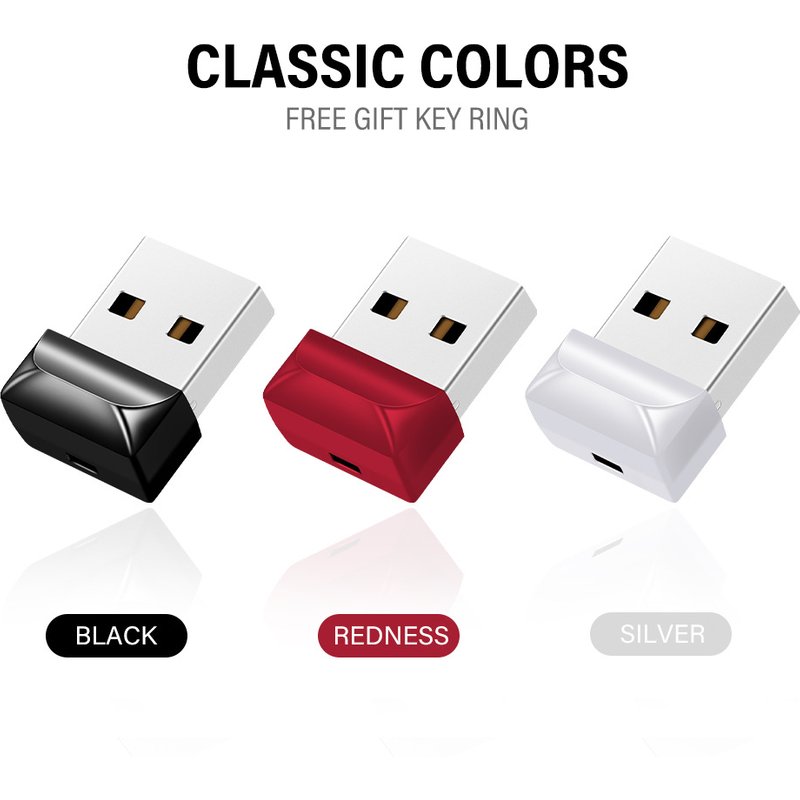 Storage Devices flash drive mini micro black personalized USB flash drive engraving business creative gift USB flash drive waterproof