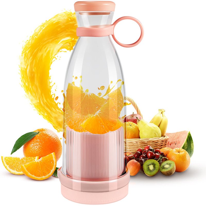 Rechargeable Mixers Fresh Fruit Juicers Blue/Pink Usb Portable Juice Bottle Mini Fast Electric Blender Smoothie Ice Maker