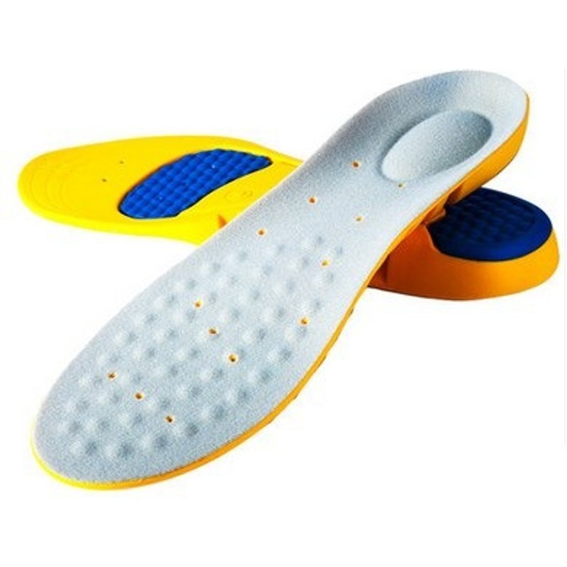 Two-color PU Breathable sports insole Shock absorbent deodorant high elastic insole