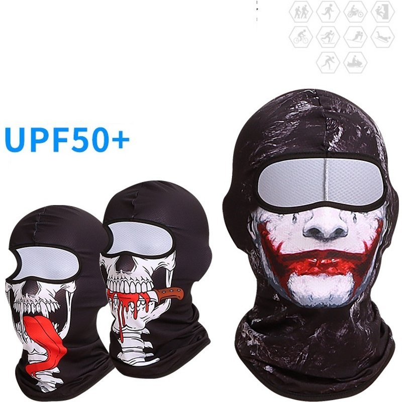 Spot UV Protection Mask Outdoor Riding Sunscreen Headgear Ice Sense Full Face Mask Motorcycle Helmet Lining Men