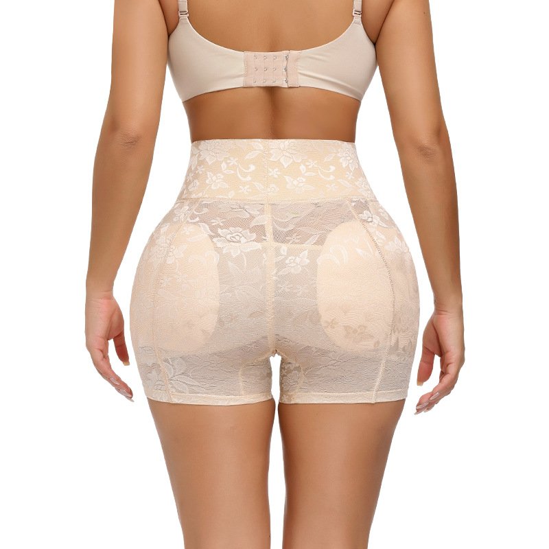 Lace High Waist Boxer Buttock Boob Pants, Hips, Padding, Booty Booster, Boob Booster, Integrated Sponge Pad, Fake Buttocks, Hip-Raising Pants
