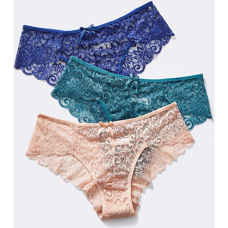 Women's Sleepwears Lace Panties For Women Pure Sexy Seamless Transparent Lace Pure Cotton Crotch Plus Size Plus Size Briefs For Women