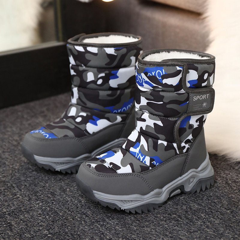 Child's shoes Children's high cotton boots High top cotton shoes for girls winter cotton shoes for children