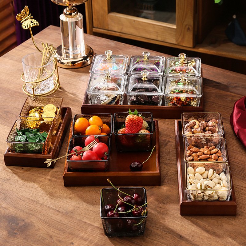 Luxury 3-Tier Acrylic Fruit & Snack Serving Tray - Elegant Coffee Table Display (Sturdy Stackable & Scratch-Resistant)​