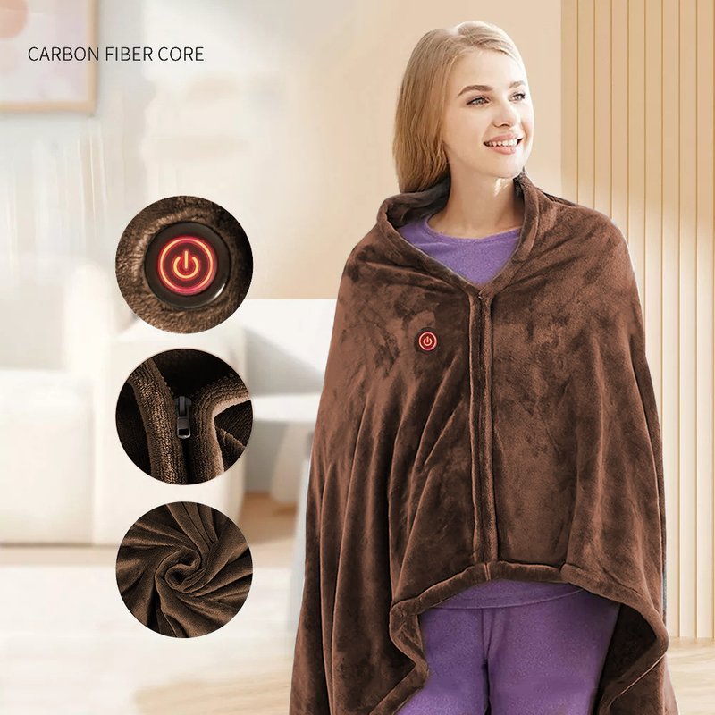 Heating Blanket Heating Pad Insulation Blanket Warm Body Electric Heating Household Shawl Warm Nap Blanket