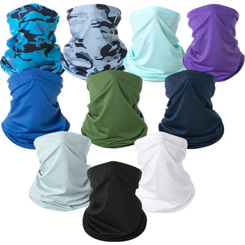 Cycling Face Mask Summer Outdoor Cycling Mask Milk Silk Sunscreen Scarf Multifunctional Magic Headscarf Neck Protection Collar