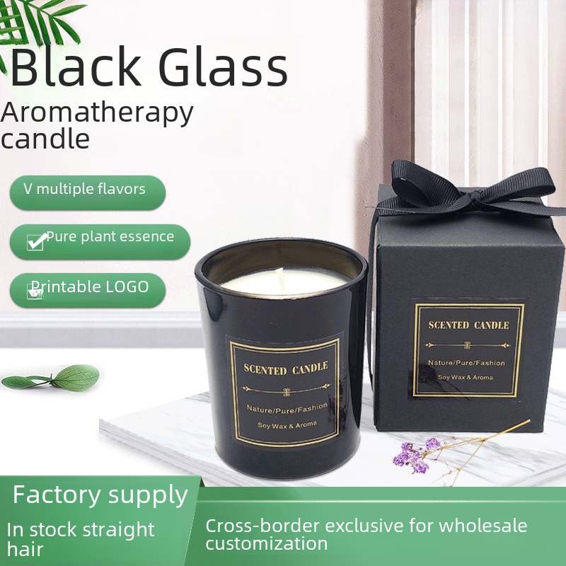 Fragrance candle smokeless soy candle Candlestick birthday gift diy wedding gift aromatherapy candle in stock wholesale