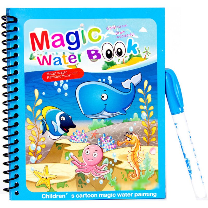 Children's Magic Puzzle Water Painting Book