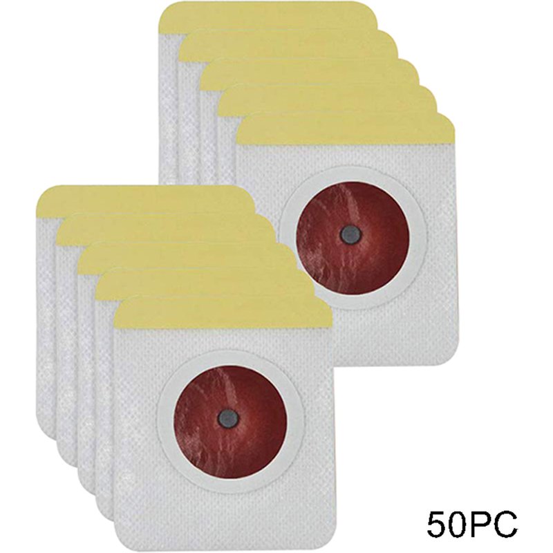 Hislaves 50Pcs 6x7cm Beer Belly Weight Loss Magnet Stone Navel Sticker Slimming Patch