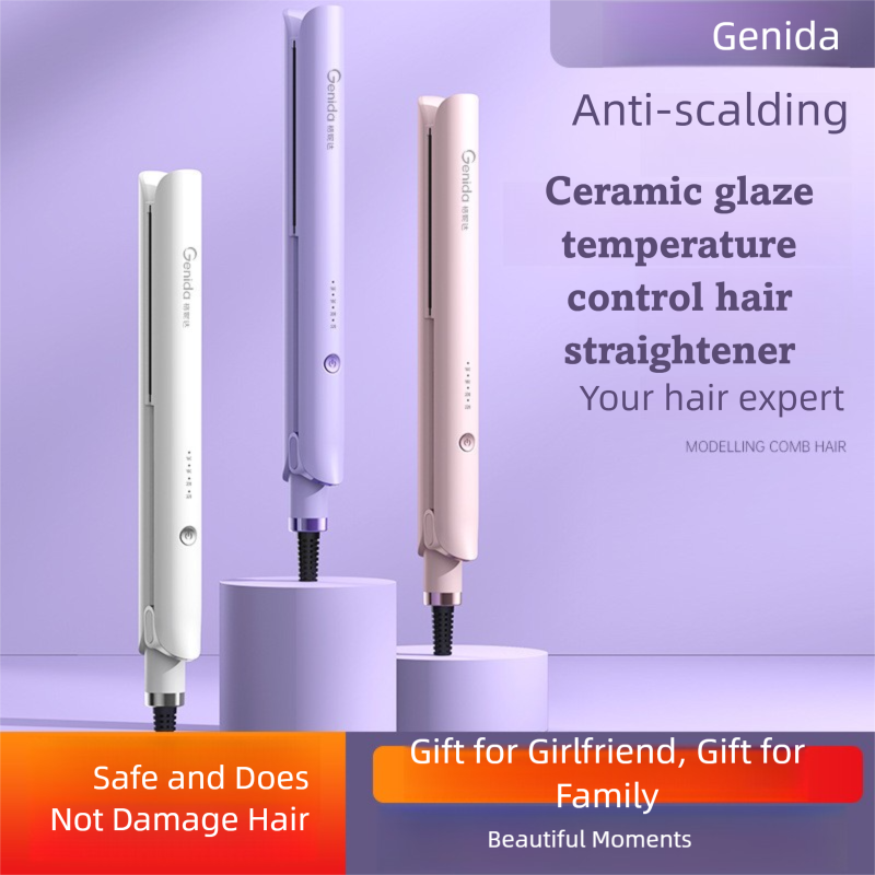 Dual-Use Straightener Portable Straight And Curl Hair Styling Bangs Electric Flat Iron Women's Curling