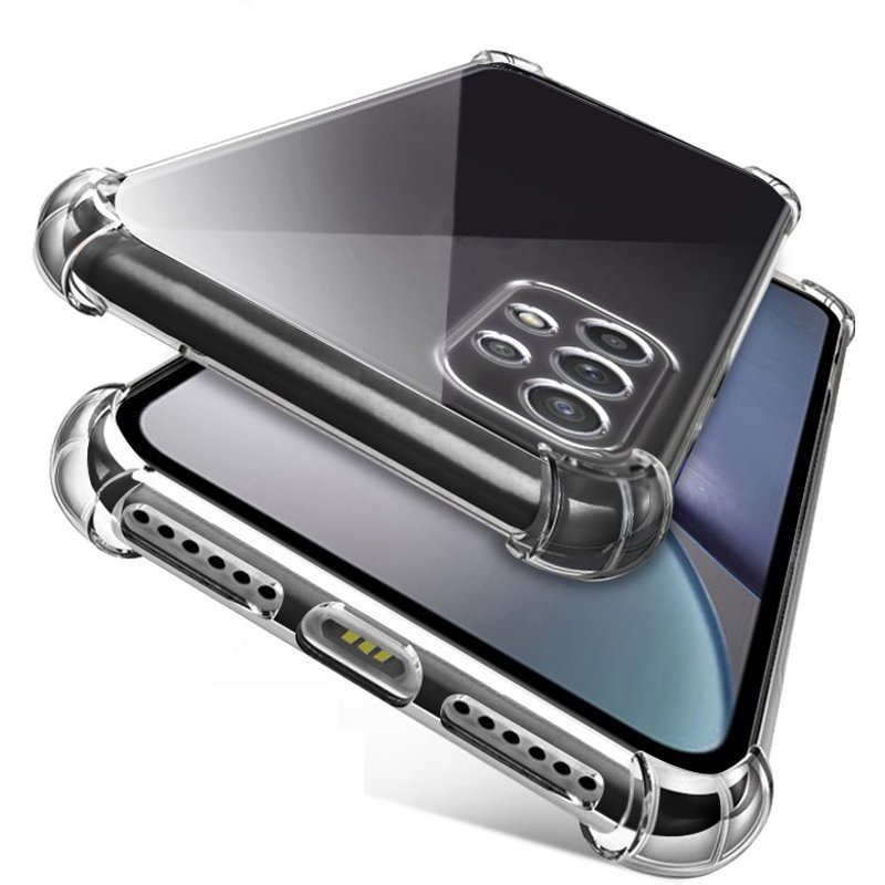 Shockproof Silicone Cover For Clear Case Samsung Galaxy A04E A13 A14 A12 A52s A53 A30 A32 A22 A23 A24 A34 A42 A54 A51 A70 A71 A73 A82 A91 M33 M53 M51