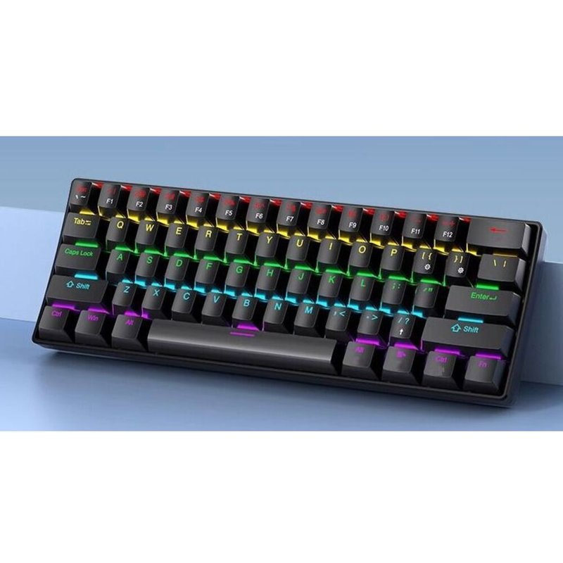 BLS61 Key Mechanical Mixed Light RGB Backlight Gaming Wired Computer Keyboard Blue Switch Recommended Cost-Effective