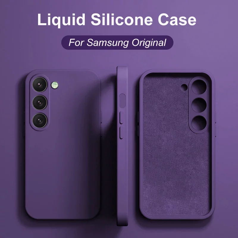 New A17 A07 Liquid Silicone Phone Case For Samsung Galaxy Tab A56 A36 A26 A16 A06 5G 4G Plus TPU Soft Cover