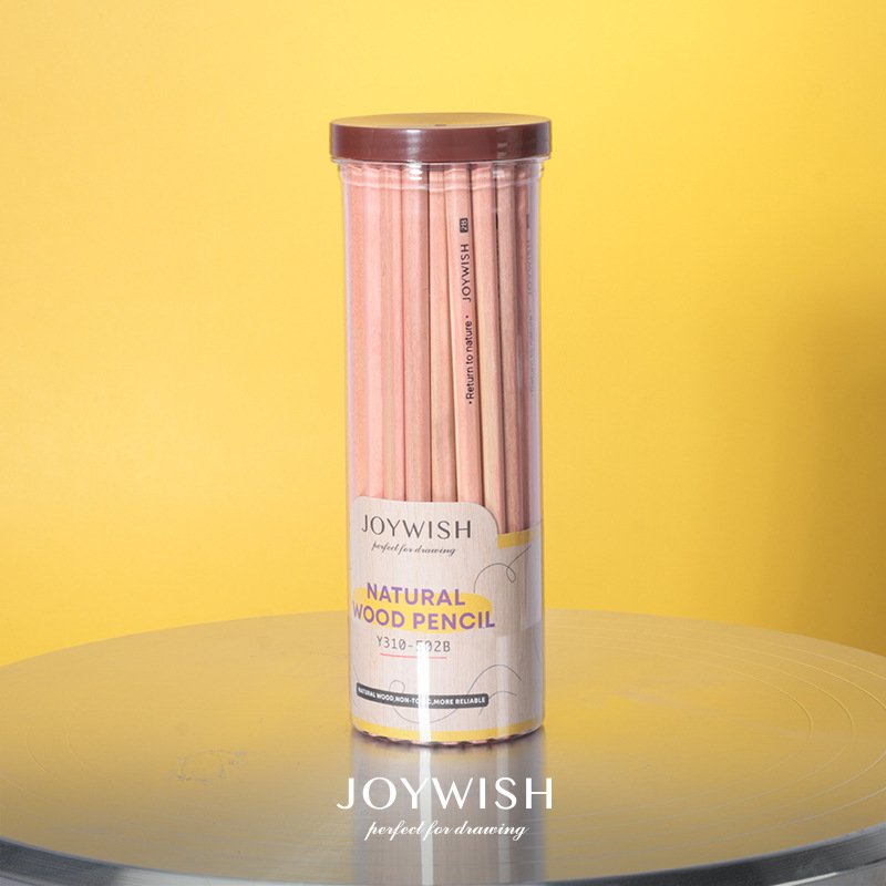 Natural Wood Hexagonal Sketch Pencils Set - 2B Exam Pencils For Students, Wooden Drawing Pencils For Kids & Artists, Triangular & Hexagonal Design