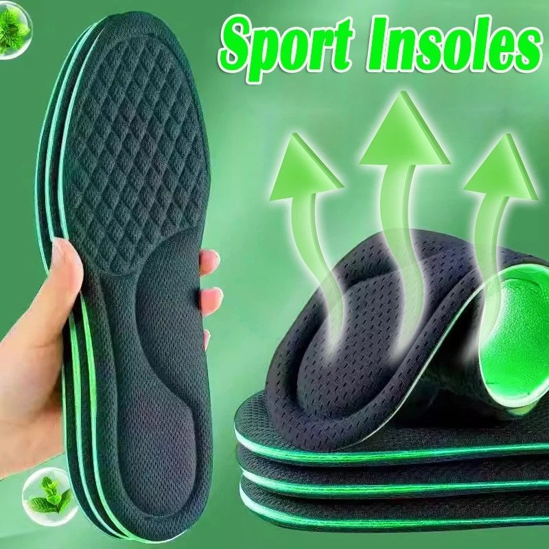 Nano Memory Foam Insoles for Shoes Men Women Deodorant Absorb-Sweat Massage Sport Insole Feet Orthopedic Shoe Sole