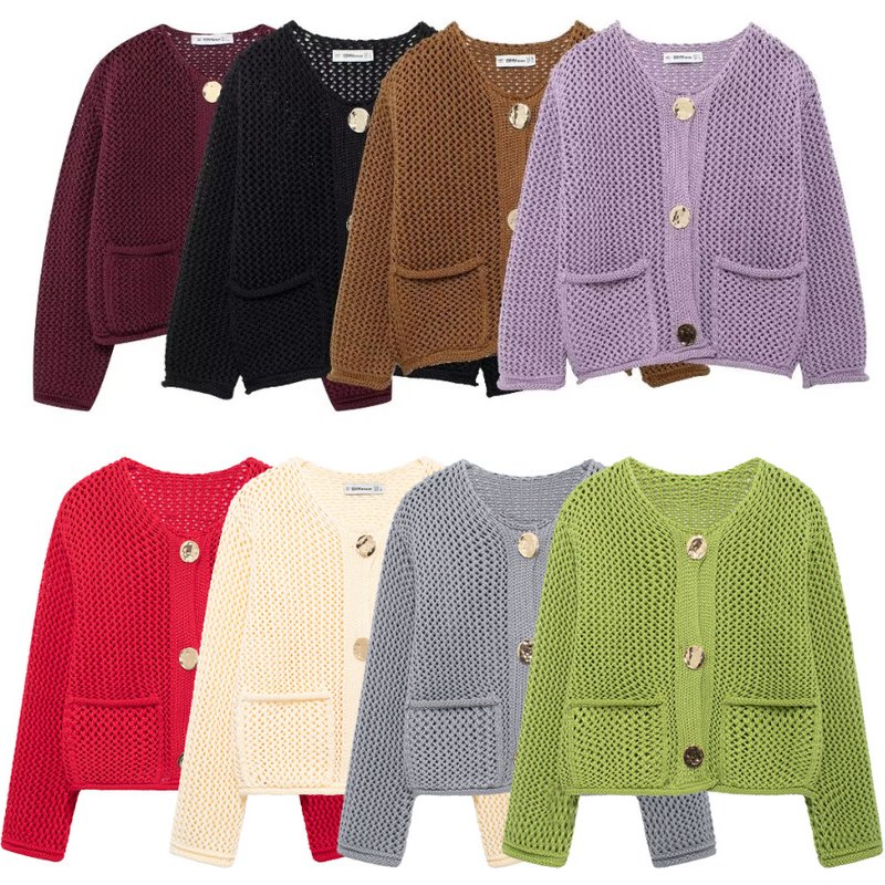 Women's Clothing cardigan loose sweater women's knitted sweater popular 8 colors