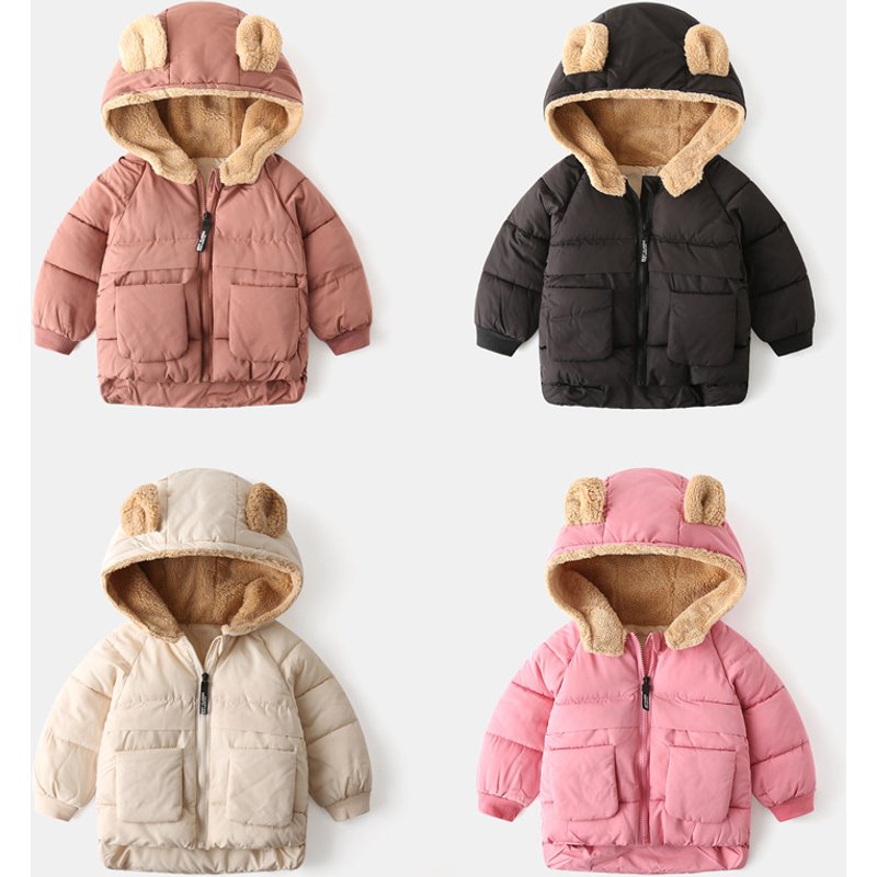 kids'clothing Children's clothes boy's thick coat baby cartoon zipper sweater girl's top trend