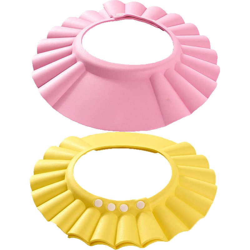 Jinleiou Adjustable Baby Kids Children Shampoo Shield Bathing Shower Wash Hair Cap Hat