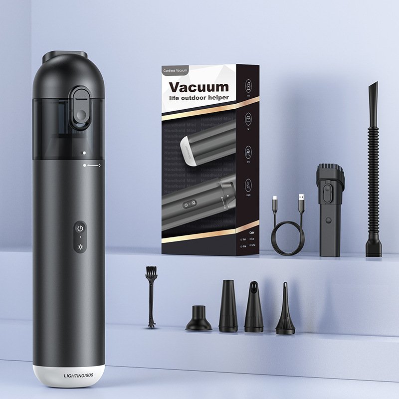 New P17 metal shell multifunctional car vacuum cleaner 10kPa outdoor suction blowing and charging integrated car vacuum cleaner