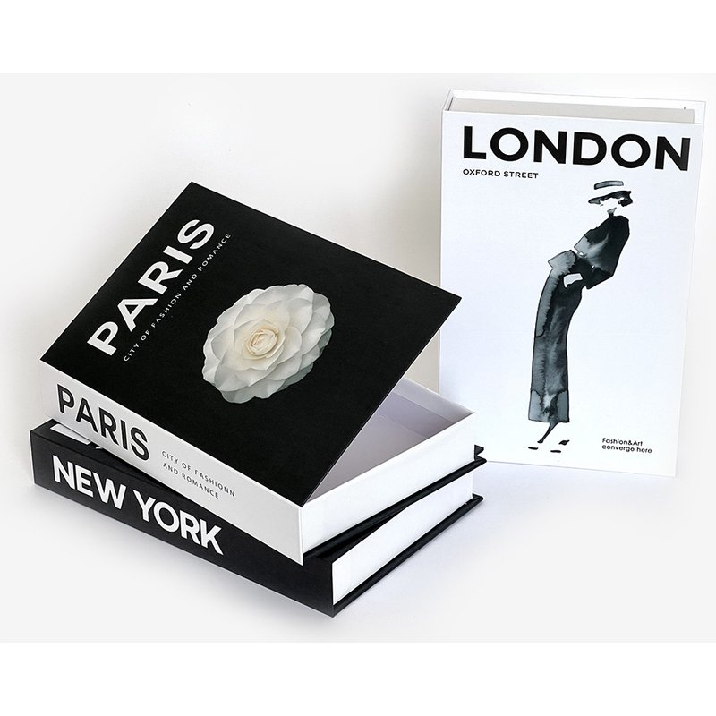 Modern Simple Openable Book Fashion Simulation Book Desktop Decorative Ornaments Creative Storage Box Cross-border