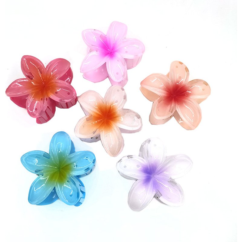 Egg Flower Grab Clip Gradient Flower candy bauhinia back Hair Shark clip hair accessories