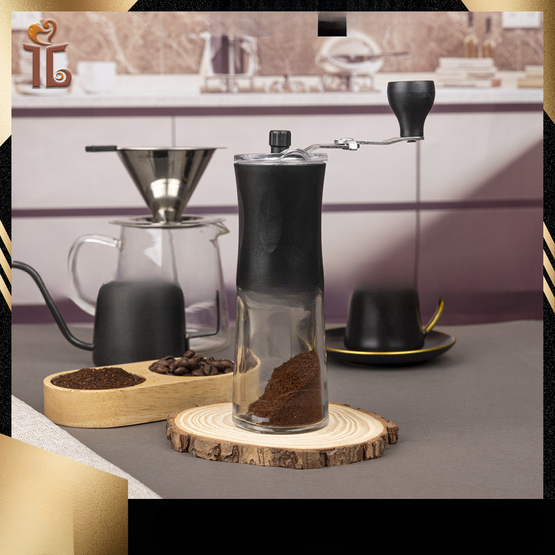 Simple machine, portable grinder, household hand cranked coffee bean grinder