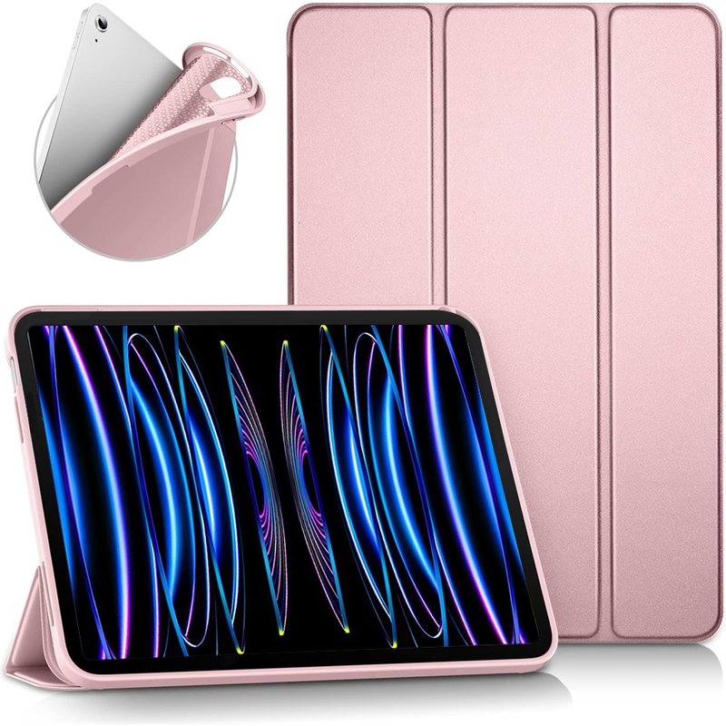 For Apple iPad Pro 11 2018 2020 2021 2022 2th 3th 4th 5th Gen Soft Silicone Tablet Case Trifold Magnetic Stand Flip Smart Cover