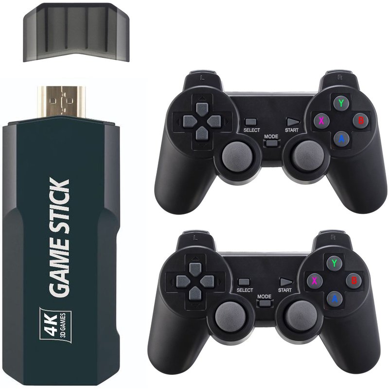 Console de jeu TV sans fil rétro M9 avec deux manettes 2,4 GHz, mini système d'arcade pour PS1 et jeux classiques, stockage 32 Go/64 Go/128 Go, sortie HDMI