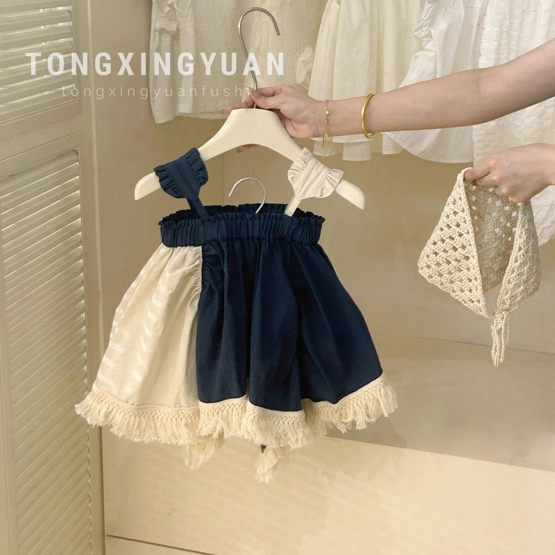 Mother & Kids Summer New Style Girls Design Suspender Skirt Little Girl Forest Sleeveless Dress Child Summer Dress