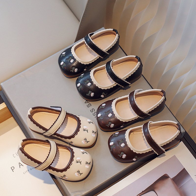 Children's Shoes Leather Shoes Summer Soft Sole Girls New Summer Princess Shoes Student Single Shoes Casual Shoes