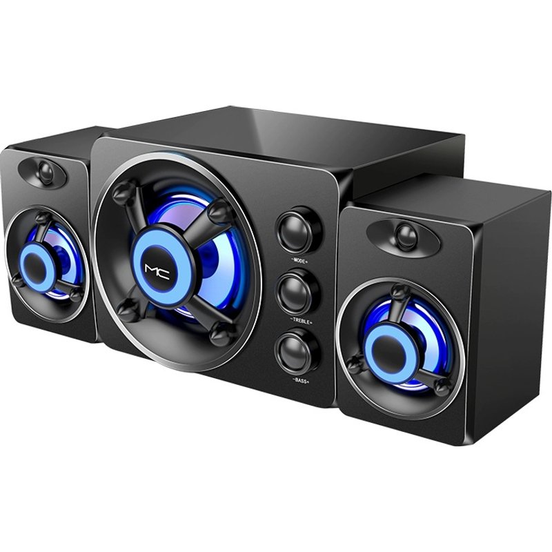 LED Computer Combination Speakers AUX USB Wired Wireless Bluetooth Audio System Home Theater Surround SoundBar For PC TV