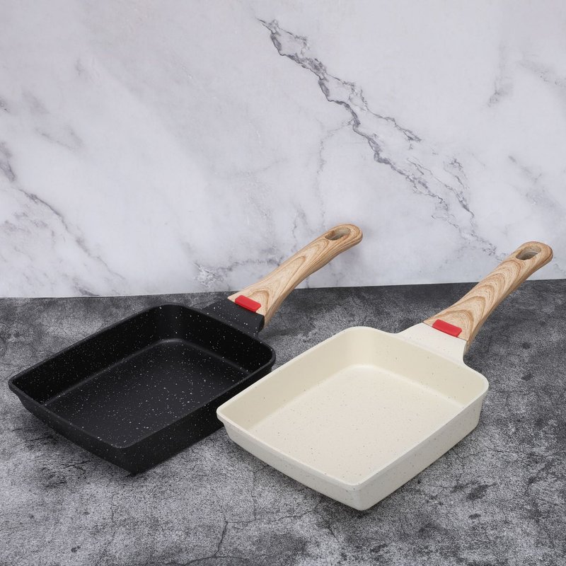 Household Temperature Sensitive Tamagoyaki Non Stick Frying Pan Egg Roll Pan Square Steak Maifan Stone Breakfast Pan