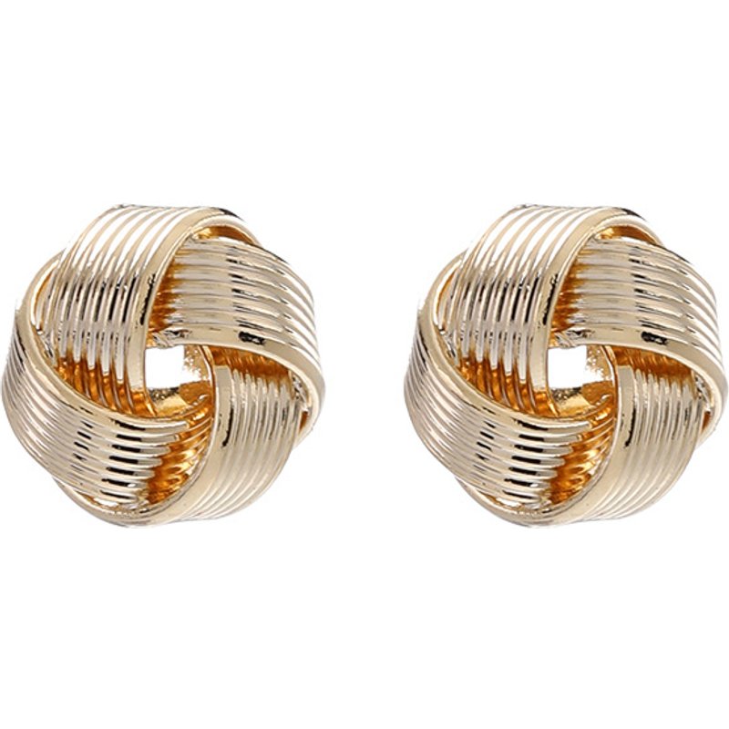 Women's Jewelry Earrings Silver Needle Twisted Stripes Metallic Personality Fashion Exaggerated High End Earrings