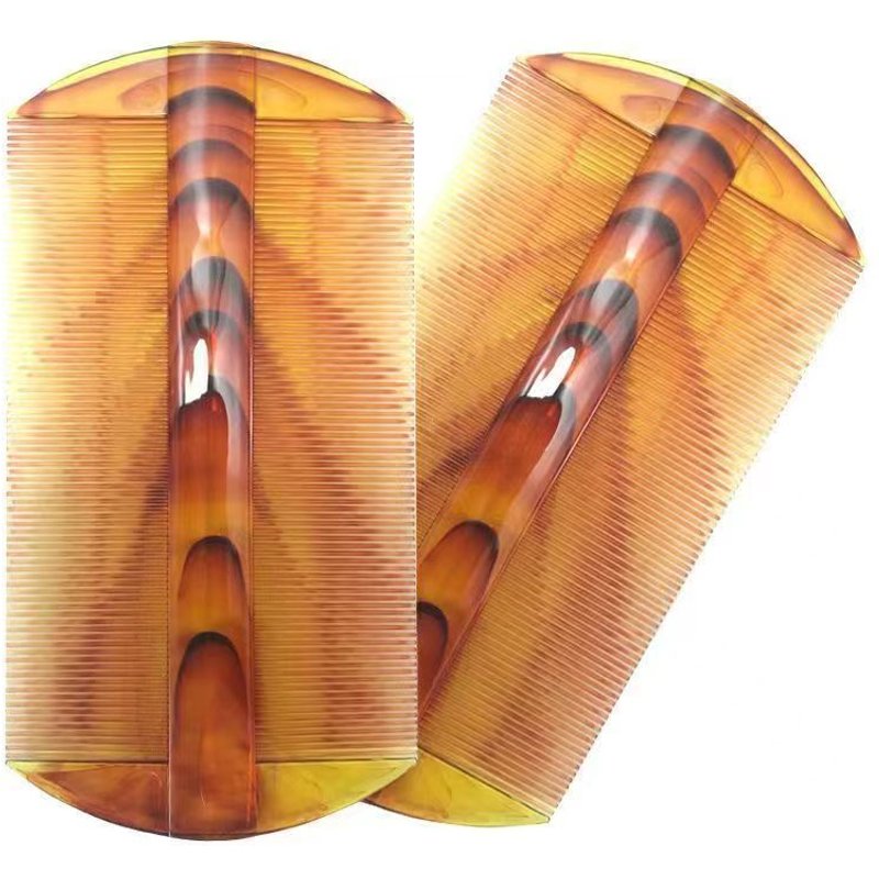 Old Brand Horn Durable Fluffy Anti-Dandruff Household Lice Removal Dense Tooth Beauty Massage Comb