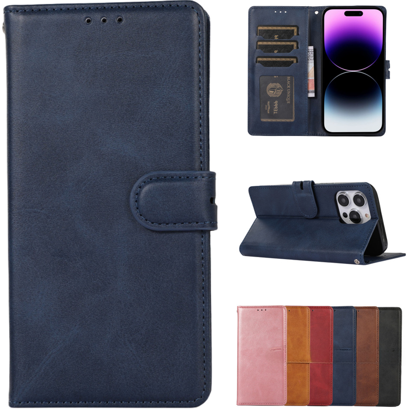 Suitable for Aple 15 phone case 14pro leather case iphone13 wallet protective case 11/12 card holder
