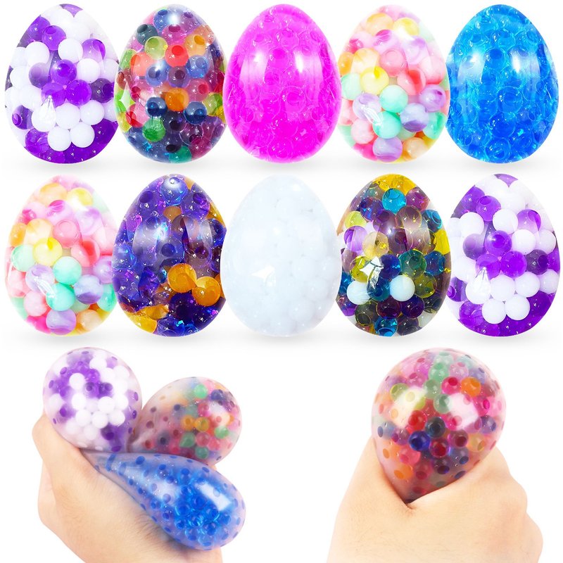 Foam Squishies Unbreakable Eggs For Easter Squeeze Vent TPR Grape Ball Simulation Egg Squeeze Fun Decompression Play
