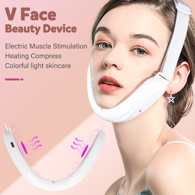 Cross-Border Artifact Microcurrent Facial Mask Masseter Double Chin Device Massager Lifting Bandage New Model