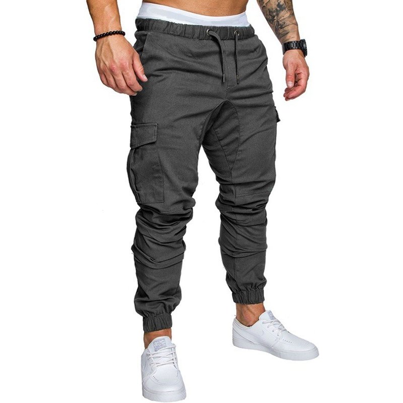 Men's Workwear Cargo Pants - Multi-Pocket Utility Trousers With Durable Woven Fabric, Year-Round Casual Pants