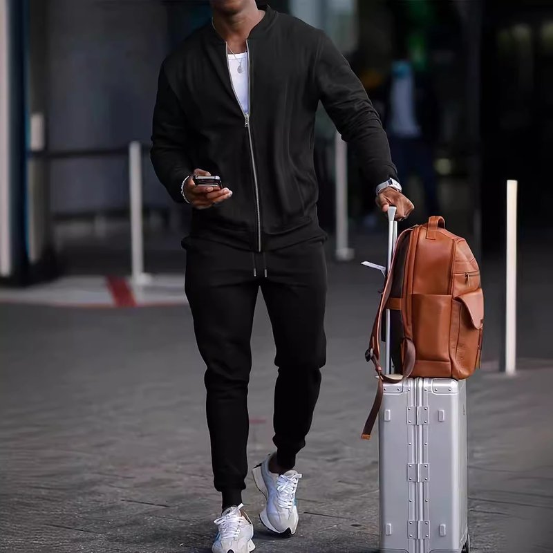 Men's Clothing Autumn New Men's Suit Casual Outdoor Sports Men's Two Piece Suit