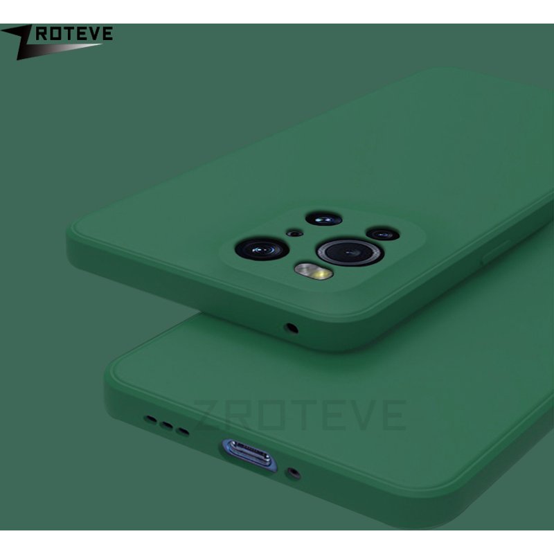 FindX3 Case Zroteve Square Liquid Silicone Soft Cover For OPPO Find X3 X2 X5 Pro FindX2 Neo FindX5 Lite Shockproof Phone Cases