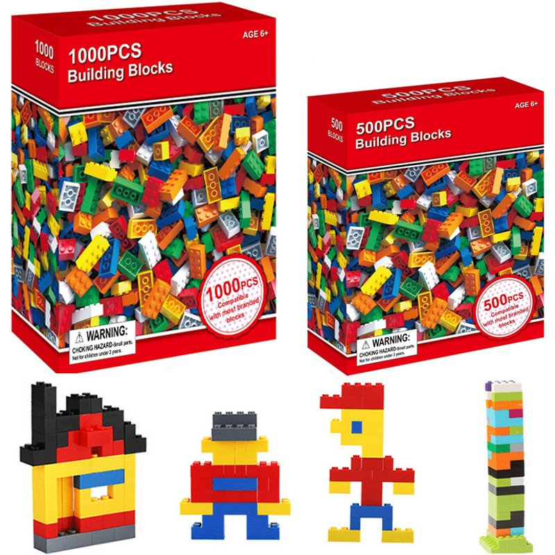 500pc Small Particle Building Blocks Bulk Assembly Building Block Toys Suitable For Thanksgiving, Easter, Christmas, Birthdays