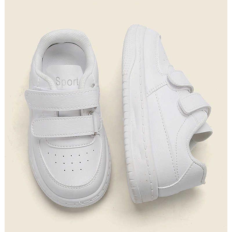 XUANMU White Kids Shoes For Boys Girls Spring Autumn Fashion Children Casual Shoes Non-slip breathable Todder Sneakers Baby Board Shoe X143B