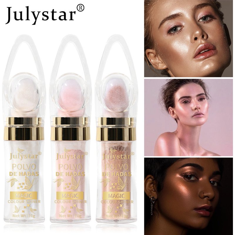 Bronzers & Highlighters Fairy Highlight Powder Full Body Brightening Natural Three Dimensional Contour Blush Fairy Powder Pearlescent Glitter Powder