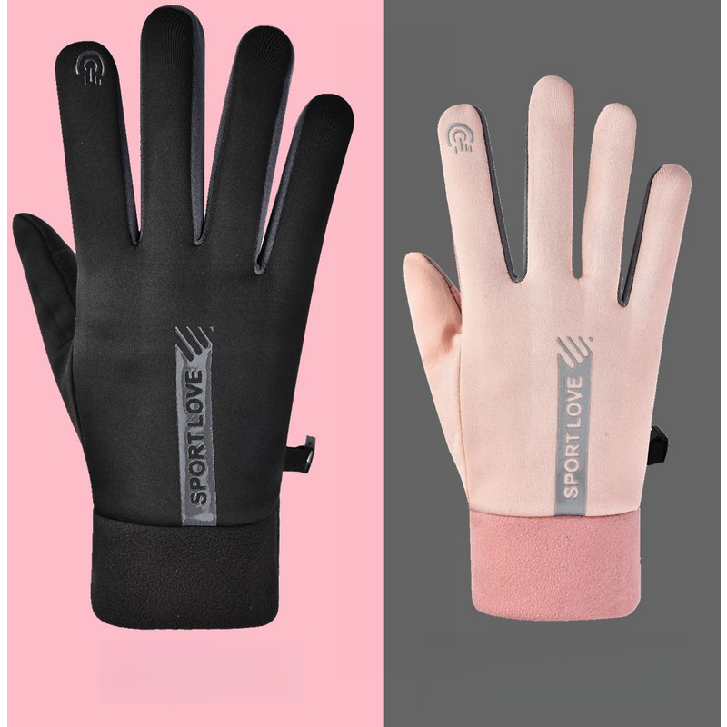 Winter Sports Warm Gloves for Men Women splashing Water Wind Cold Protection Couples Riding and Driving Anti slip Touch