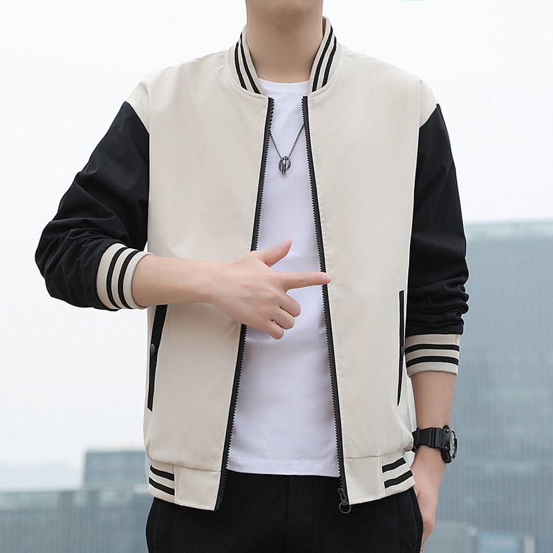 men's casual top collar jacket