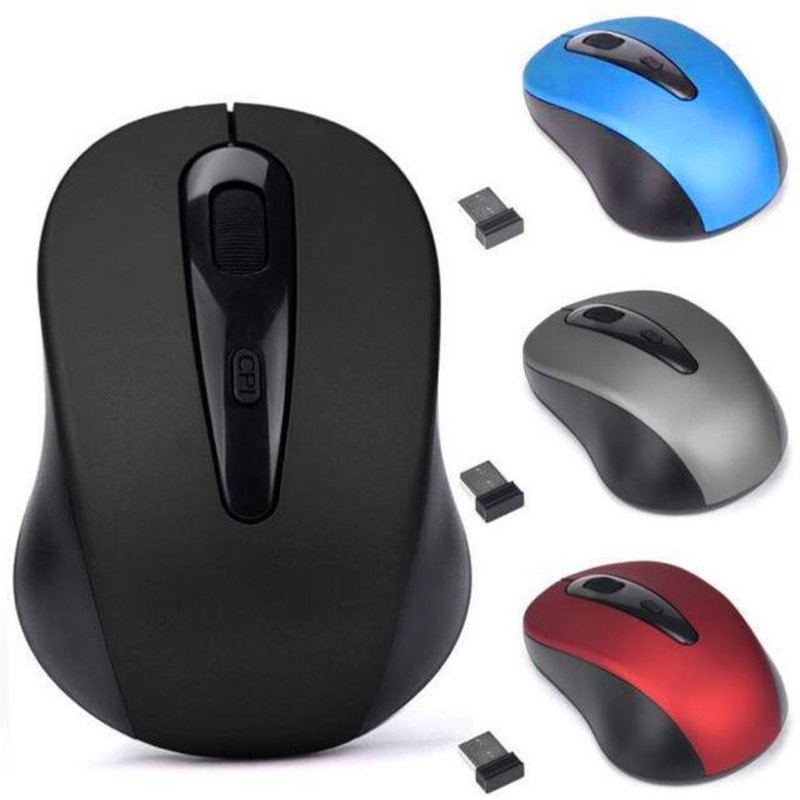 Xinweiqing Home Office 3 Keys 1600DPI 2.4GHz Wireless Mouse USB Receiver for PC Laptop