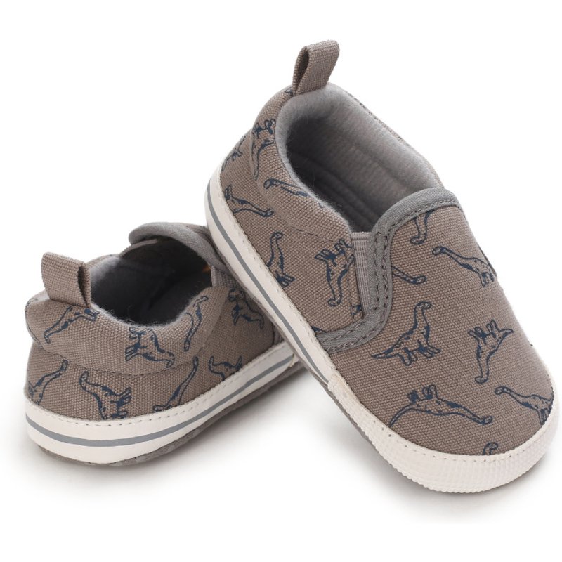 Mother & Kids Spring and Autumn Toddler Baby Shoes Spot Boys' Shoes Casual Graffiti Cotton Toddler Shoes Soft Sole Velcro Baby Shoes