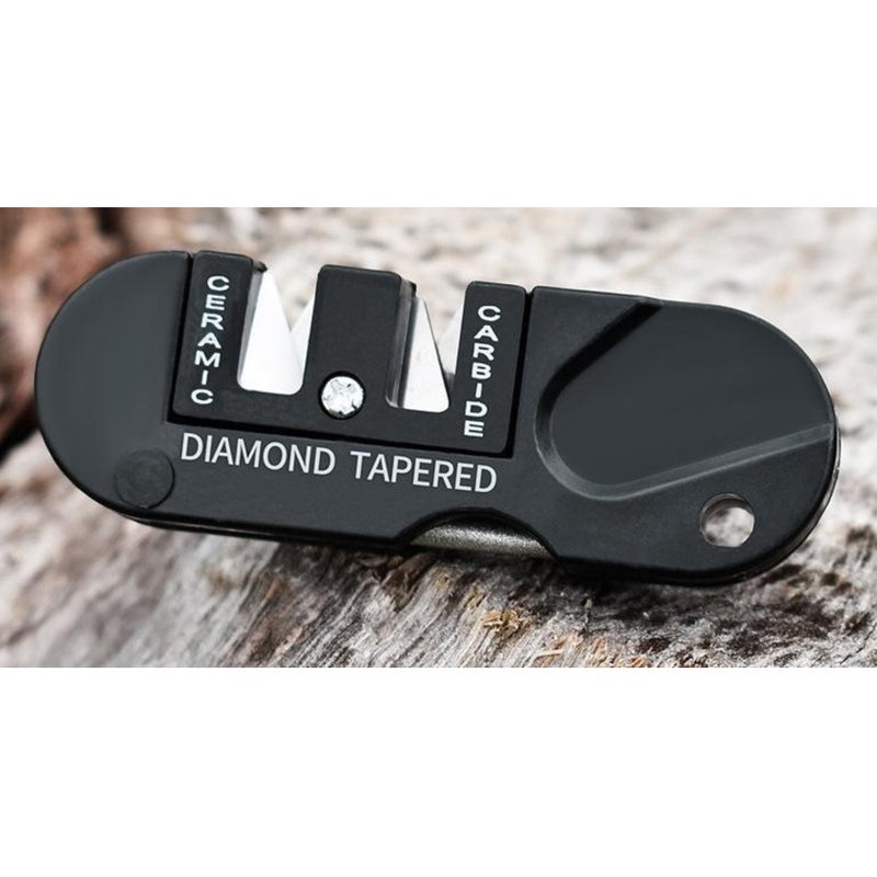 Carry EDC tools with you, multifunctional outdoor portable tungsten steel sharpener for sharpening