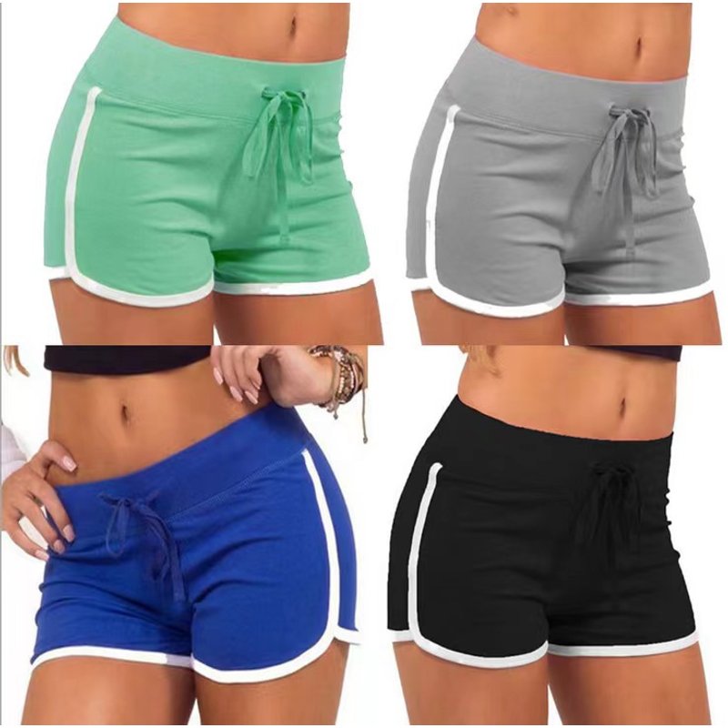 Women's Clothing Lace-Up Butt-Lifting Hot Pants, Outer Wear Fitness Running Yoga Sports Shorts